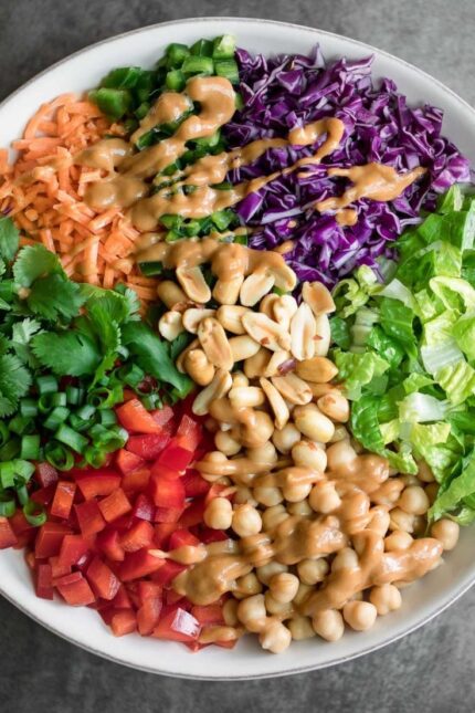 RICH IN PROTEIN CHIKPEA AND PEANUT SALAD(HALF BOWL)